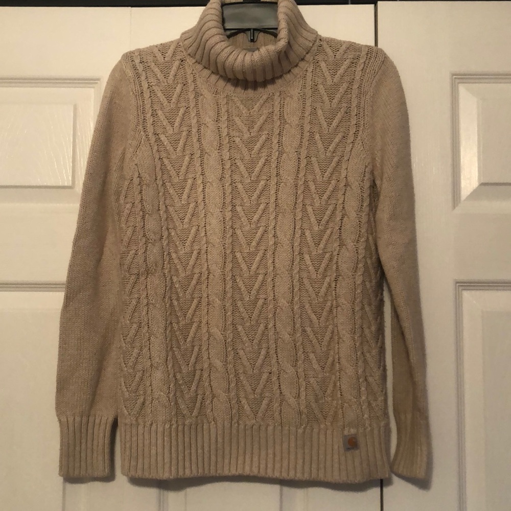 Carhartt women’s cable sweater Med